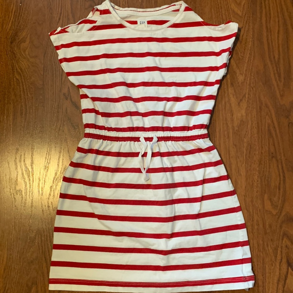 Big Gilr Gap Cotton Stripe Play Dress Size M